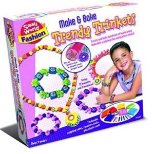 NEW Trendy Trinkets Make and Bake Jewelry Kit Kids Children Girls